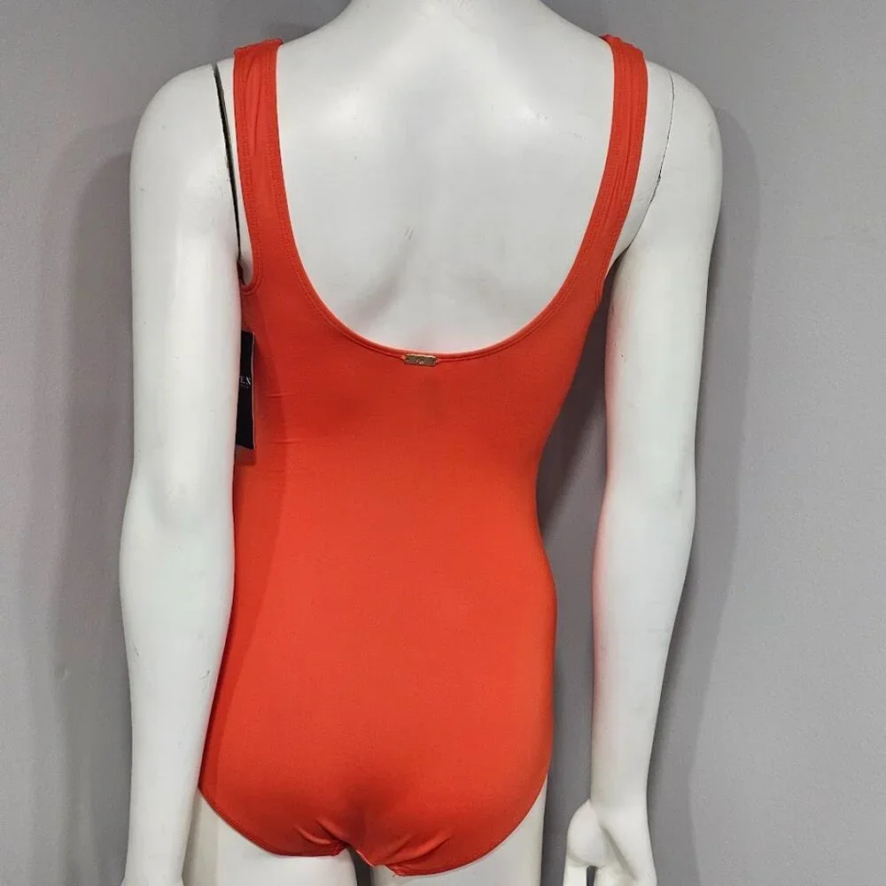 Ralph Lauren Ring Over the Shoulder Tummy Control One Piece Swimsuit - Picture 4 of 9